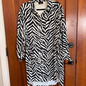 Vici Black and White Animal Print Shirt